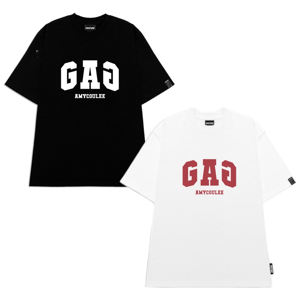 Áo thun nam nữ in hình chữ GAP unisex form rộng , áo local brand chính hãng full tag couple Nigust N136