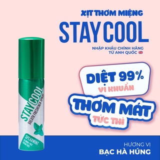 Xịt thơm miệng staycool vị bạc hà húng