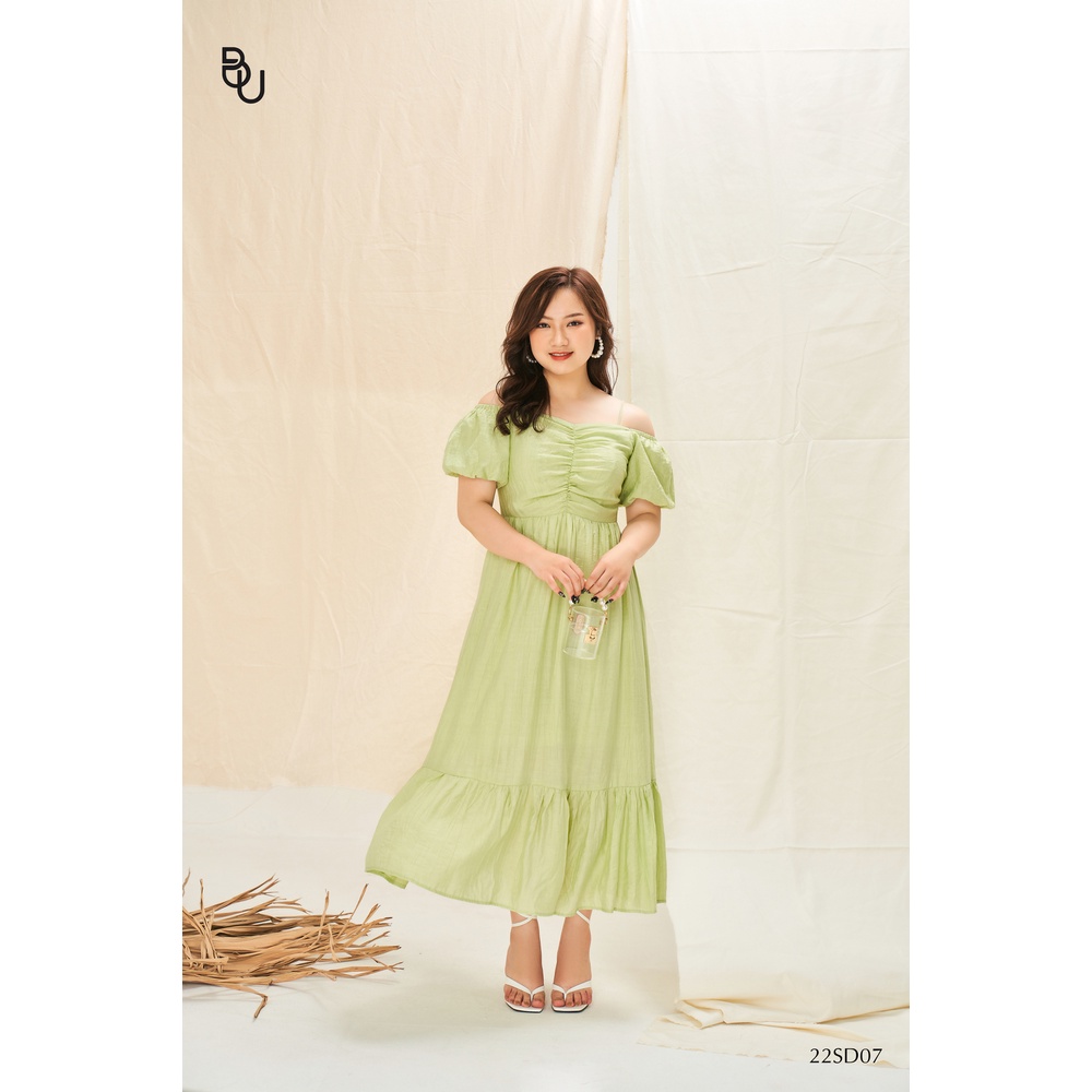 Đầm maxi trễ vai 2 dây BIGSIZE  - 22SD07 -