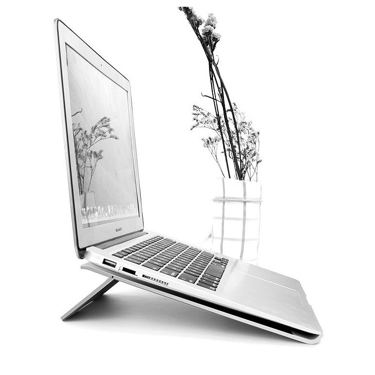 Giá đỡ laptop macbook nhôm gấp gọn tản nhiệt cho máy tính 11-15.6 inch để bàn cao cấp SE04