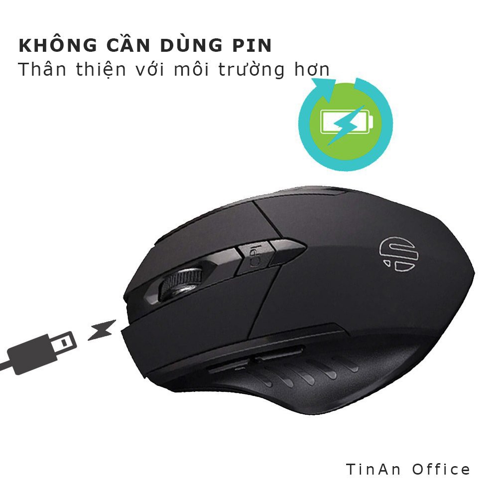 [2.4G+Bluetooth] Chuột Sạc Inphic Không Dây PM6 2,4 GHz/Bluetooth  Điều Chỉnh DPI 2000, Sử Dụng Chơi Game, Văn Phòng