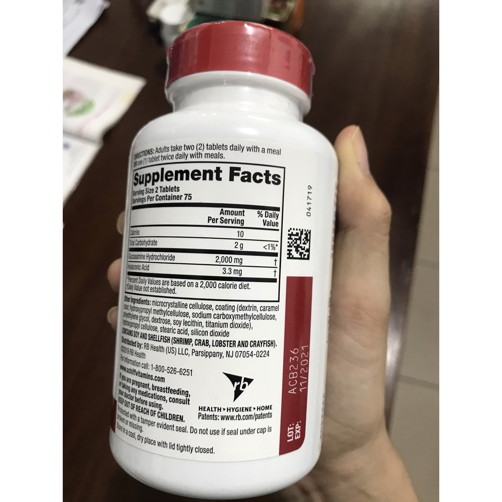 xương khớp Schiff Glucosamine 2000mg Plus Vitamin D3