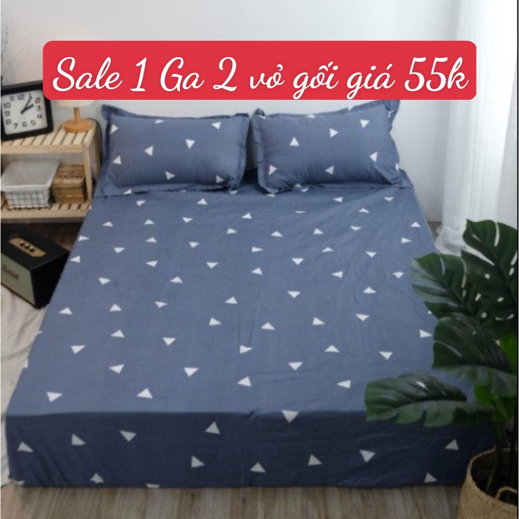 [sale 55k]Bộ Ga Gối 3 Món[1m5x2m,1m6x2m]được chọn mẫu