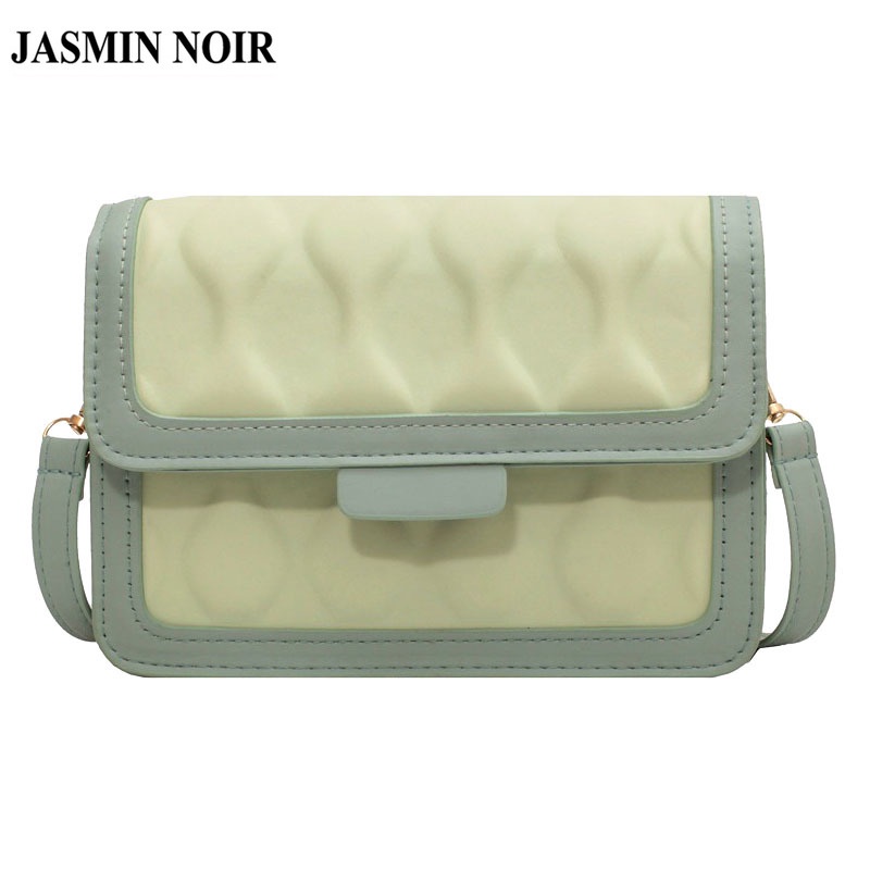 Túi đeo chéo JASMIN NOIR nắp gập đơn giản thời trang cho nữ