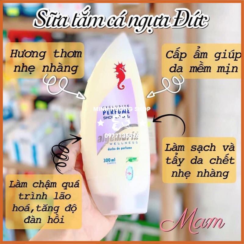 Sữa Tắm Cá Ngựa 300ml kem đặc , thơm dịu ngọt