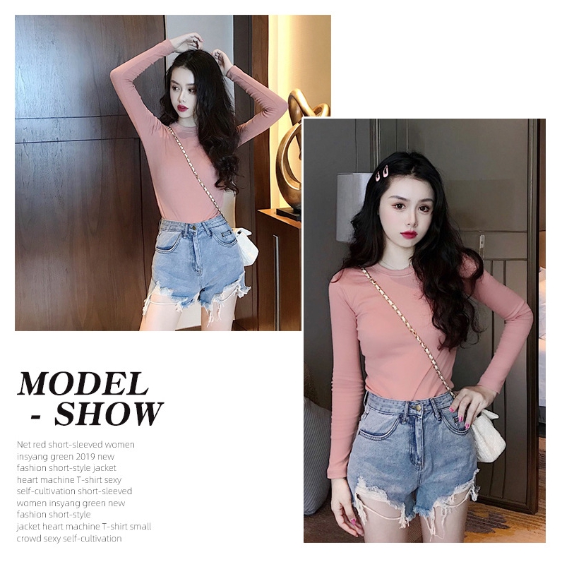 women tshirt long sleeve slim Tight korea shirt | BigBuy360 - bigbuy360.vn