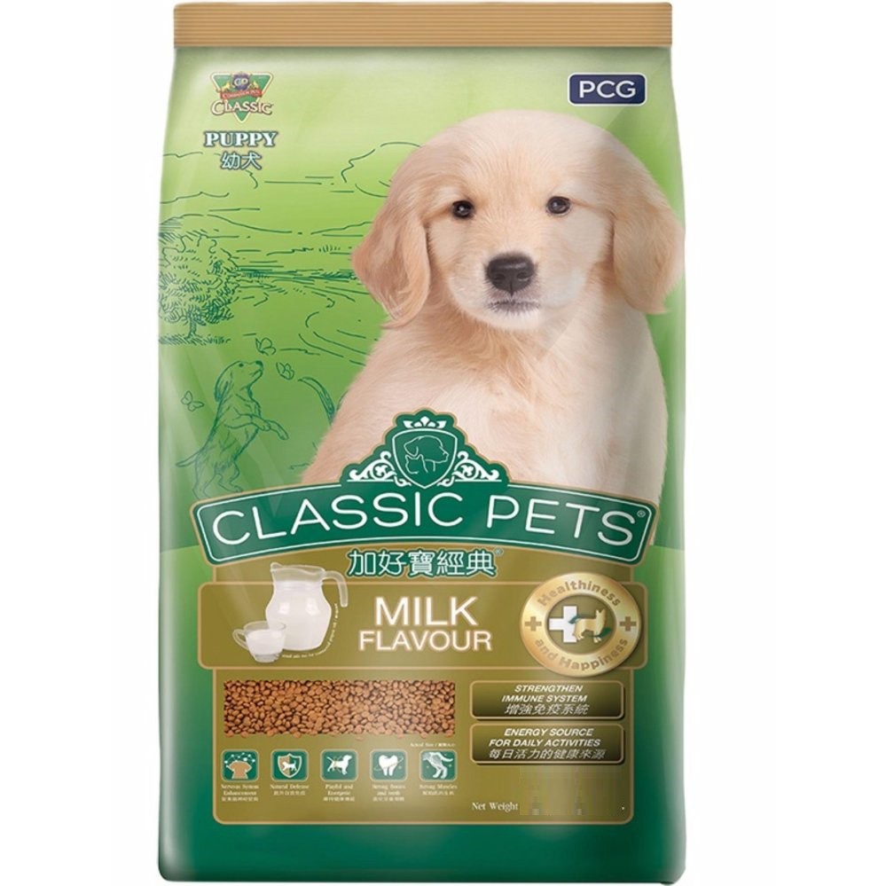 Thức Ăn Hạt Cho Chó Con Dưới 1 Năm Tuổi Classic Pets Puppy 400g Vị Sữa - TACCM49