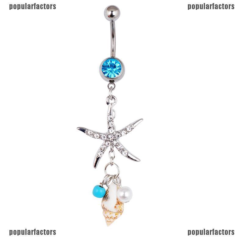 Khuyên Rốn Hình Ngôi Sao Bằng Thép Y Tế