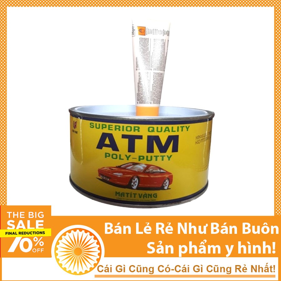 Bột Trét Bả Matit Vàng ATM 2 Thành Phần 69