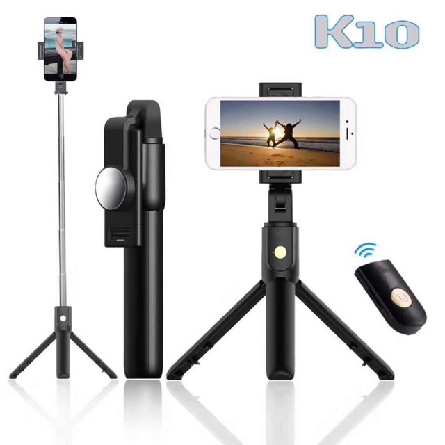 Gậy Selfie Chụp Hình Tự Sướng Tích Hợp Tripod Hỗ Trợ Bluetooth 3.0 Mefoto K10 /OP12