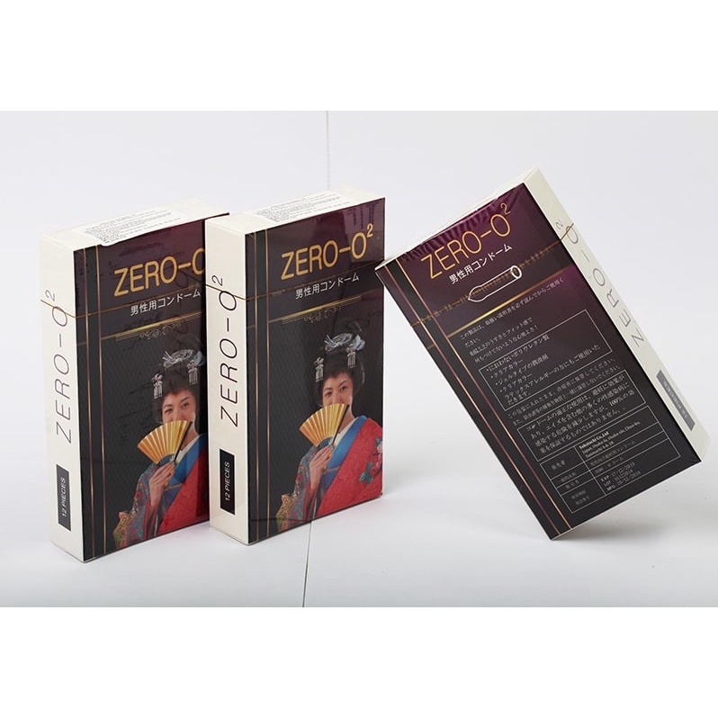 Bao Cao Su Zero O2 Siêu Mỏng Nhập Khẩu Nhật Bản Chính Hãng (Hộp 12 Cái)