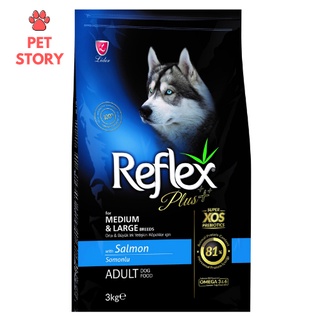 Thức ăn cho chó Reflex Plus Medium & Large Breed Adult Dog Food Salmon