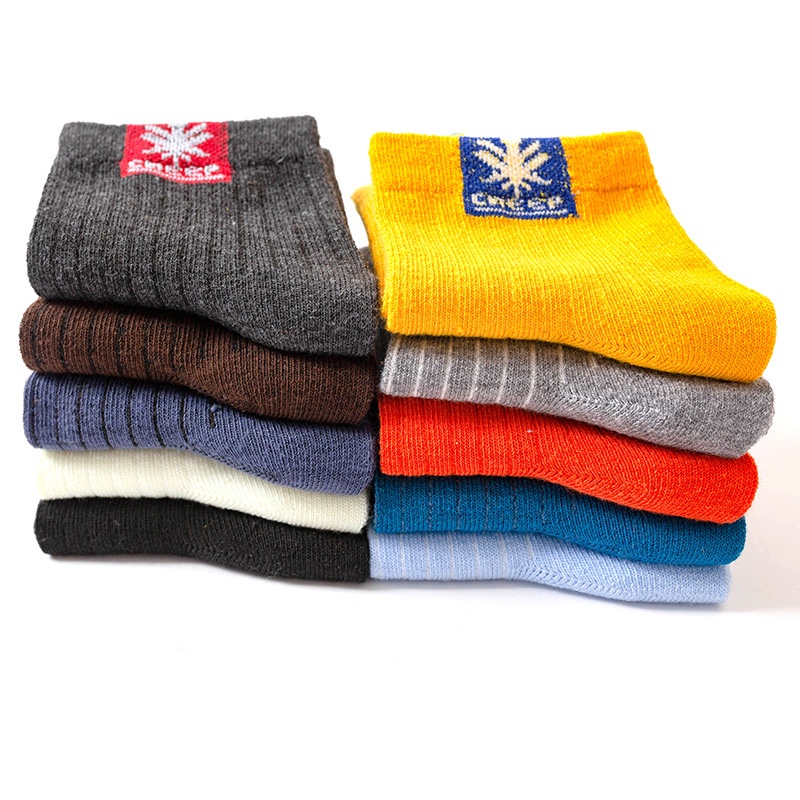 Tất Nam Cổ Cao, Vớ Cổ Cao Nam Phong Cách Hàn Quốc Vải Cotton Thời Trang Kháng Khuẩn