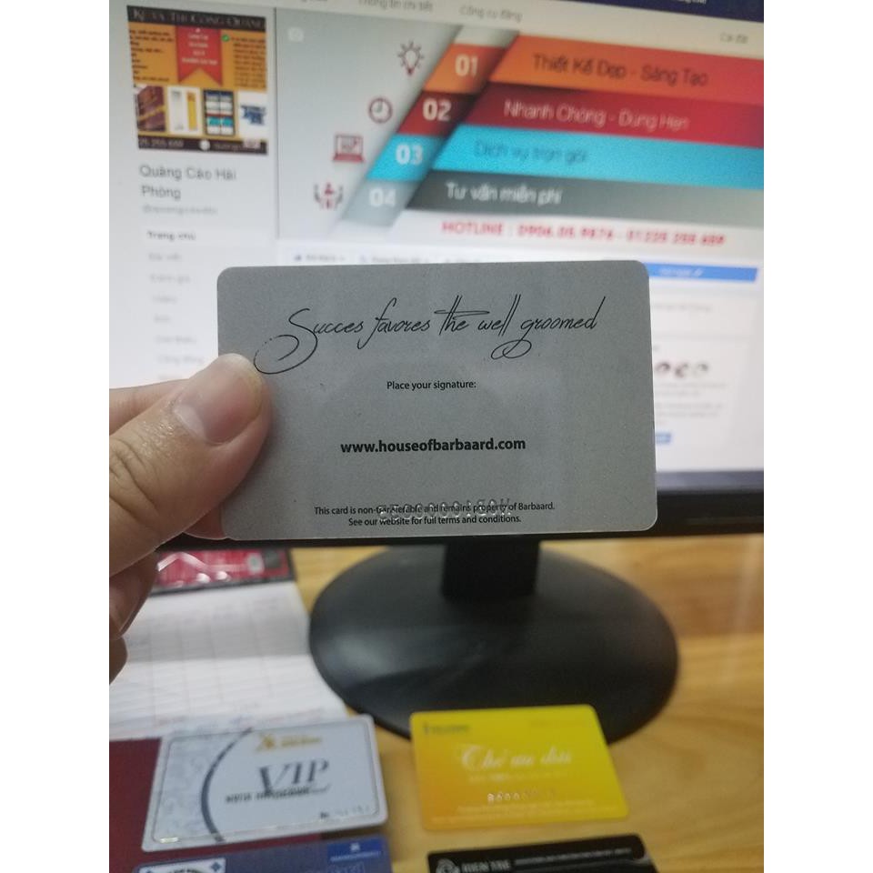 In thẻ nhựa cao cấp - in cả số lượng ít