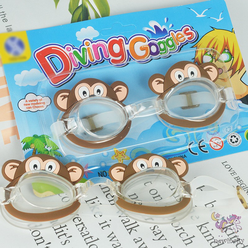 Kính Bơi Silicon Chống Nước Sương Mù Dễ Thương Cho Bé