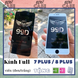[Apple iPhone 7 PLUS / 8 PLUS]_Kính cường lực 99D độ bền cao Full màn hình viền ĐEN / TRẮNG