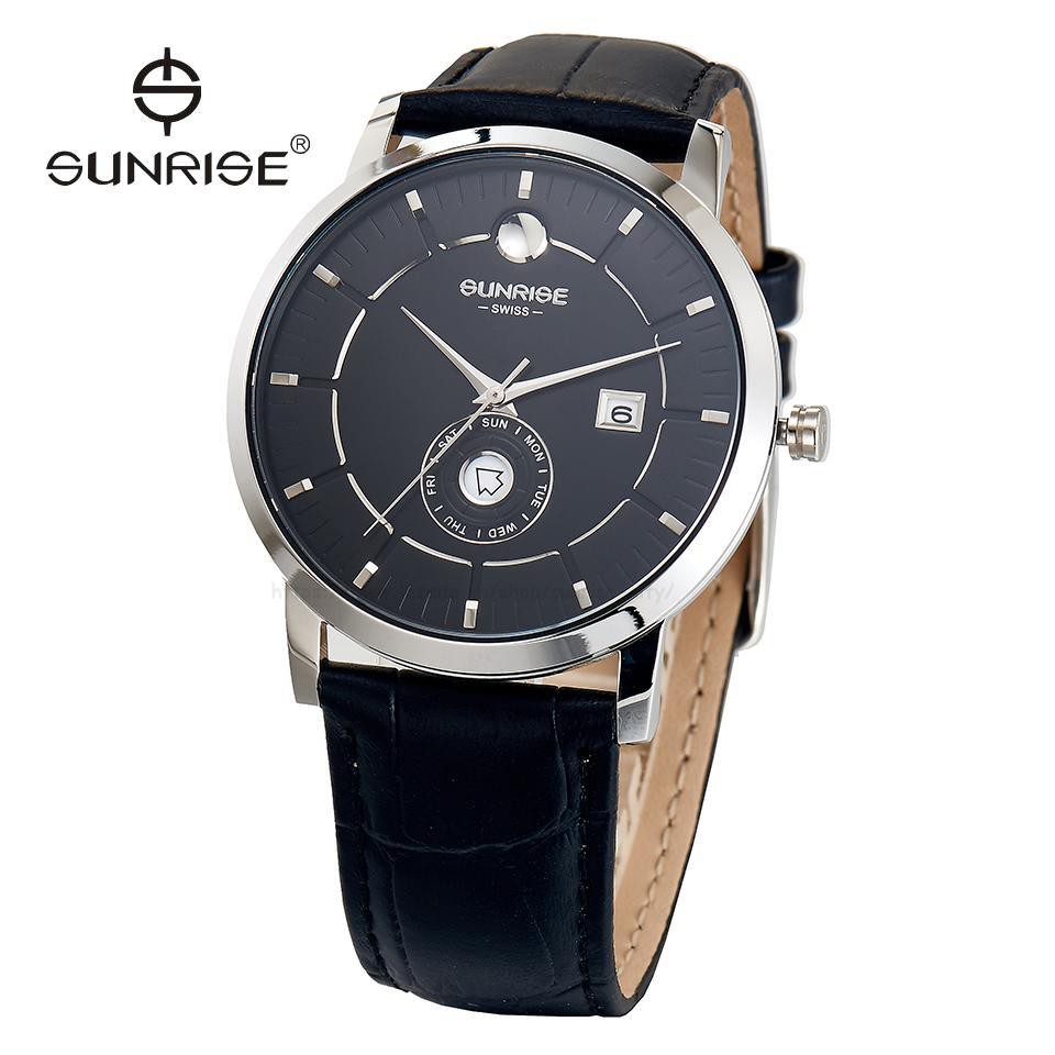 Đồng Hồ, Đồng Hồ Nam Sunrise 1115SA , Chính Hãng Full Box , Kính Sapphire Chống Xước , Chống Nước , Dây Da | BigBuy360 - bigbuy360.vn