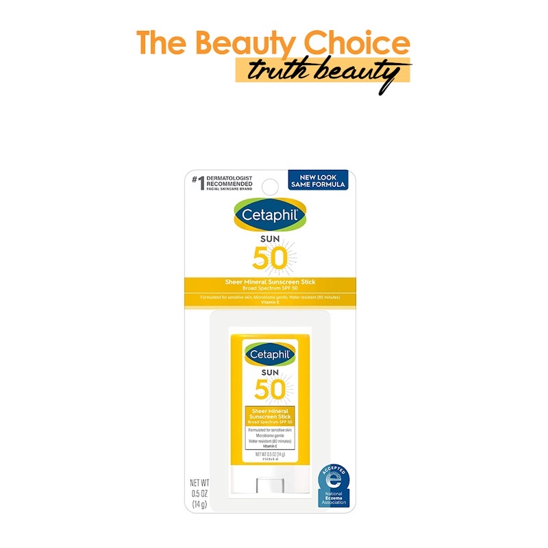 Sáp chống nắng Cetaphil Sheer Mineral Face Stick SPF50 (14g)