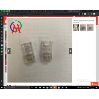 Combo 3 Đầu bấm mạng rj45 nhựa