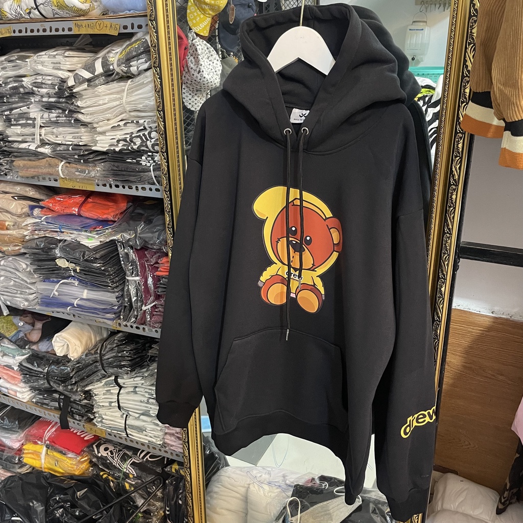 Áo Hoodie Drew House Gấu, 3 màu Be, Đen, Trắng HOT Trend - Form Rộng CHUẨN Xu Hướng, Chất Nỉ Bông Unisex Nam Nữ KKim | BigBuy360 - bigbuy360.vn