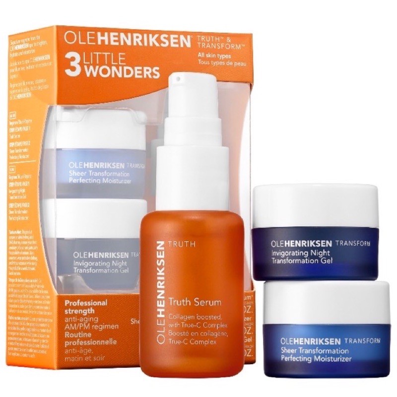 Set chăm sóc da Olehenriksen 3 LITTLE WONDERS mini