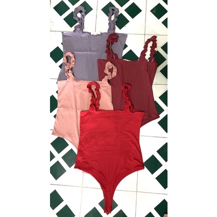 Bodysuit thun gân cổ vuông DoubleZero vnxk | BigBuy360 - bigbuy360.vn