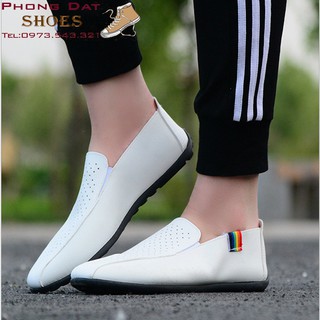 Giầy lười da mềm thoáng khí