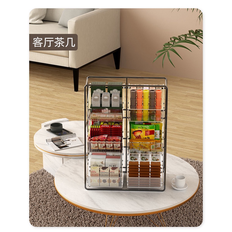 Hộp Đựng Trà / Cà Phê / Trà Sữa Để Bàn Bằng Nhựa Tiện Dụng Cho Văn Phòng