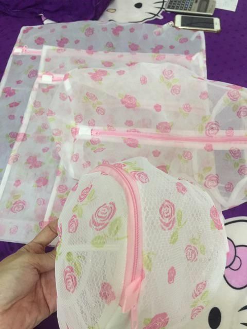 HCm - Bộ 5 Túi Lưới Giặt Đồ Đủ Kích Cỡ