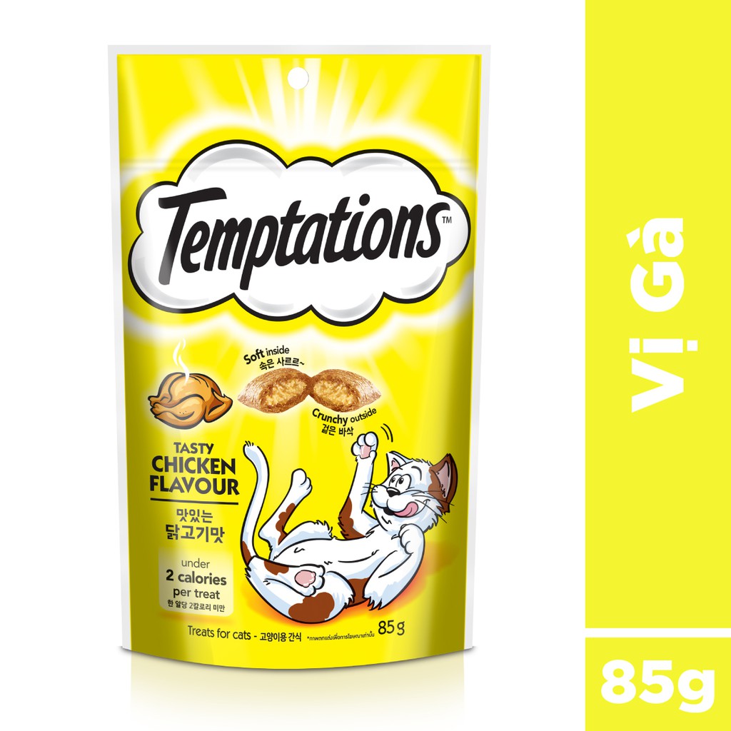 Bánh thưởng cho mèo Temptations vị gà 85g