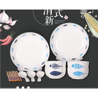 Bộ bát đĩa hình cá