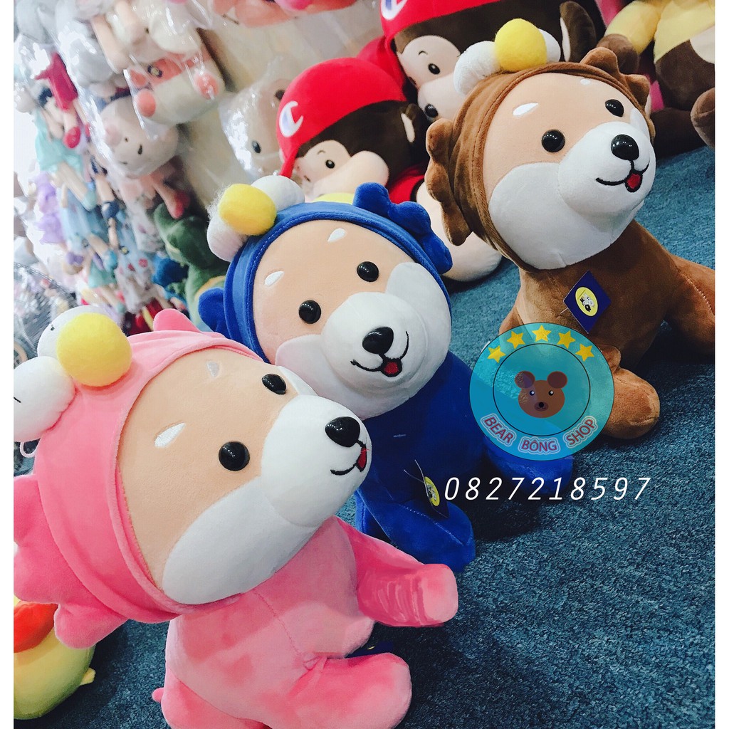 Chó Bông Shiba Cosplay - Thú nhồi bông Cute - Hàng VNXK