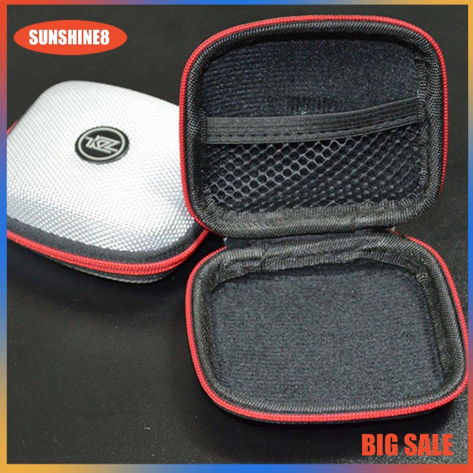 【SUN】KZ Mini Nylon Earphone Storage Organizer Earphone Holder Earbud Storage Case