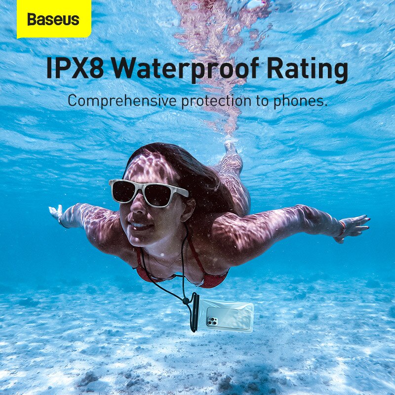Túi chống nước điện thoại 5 lớp, IPX8, Baseus Waterproof Bag
