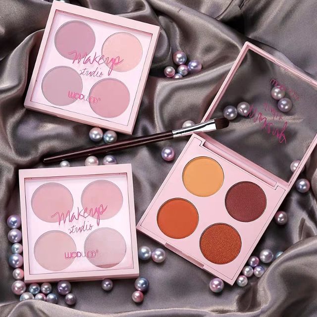 Bảng mắt 2 tầng 4 ô màu kèm phấn má GOGO TALES Amoy Likes Blush Eyeshadow Palette WODWOD Gogotales WODW01 GT426 GOGO132