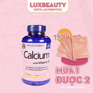 Viên Uống Tăng Cường Canxi Calcium plus Vitamin D 250 viên Holland & Barrett - Nhập khẩu