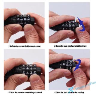 Khóa Xe Đạp Mật Mã 4 Số