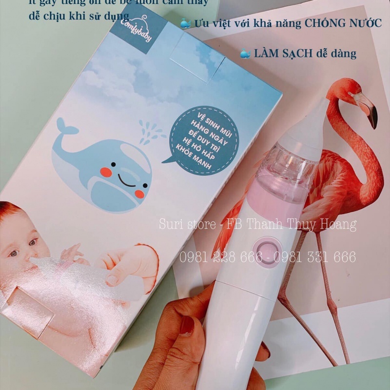 Máy hút mũi Comfybaby CF718 (màu: hồng) - Hộp xấu