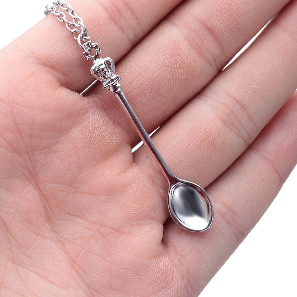 Vòng cổ Phong Cách Vintage Mới|Muỗng / Nhiều Màu Sắc Hình Vương Miện Mini