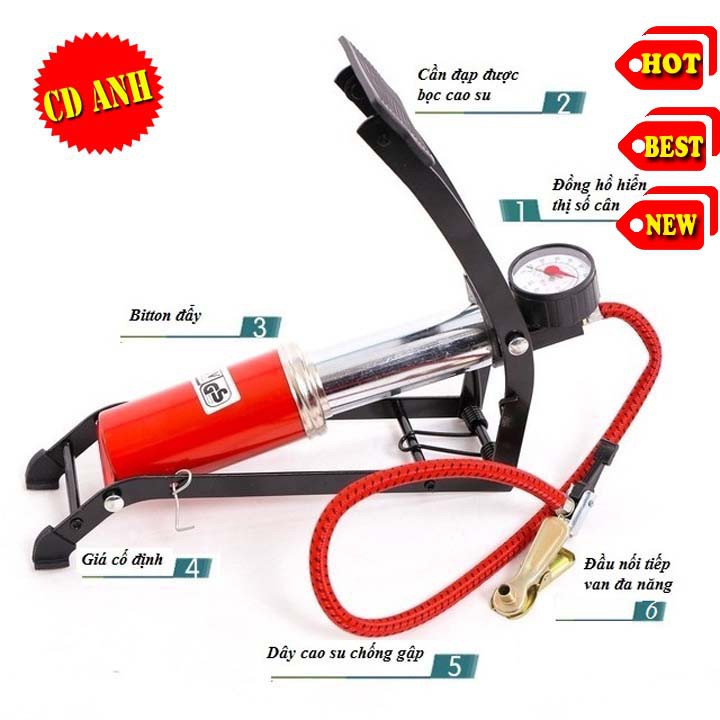  Bơm bánh xe đạp, xe máy, bơm hơi đa năng | BigBuy360 - bigbuy360.vn