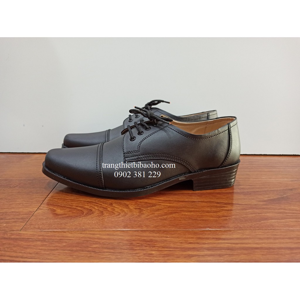 Giày bảo vệ, giày tây da đen Vietsun Simili VS-021 SQ cột dây
