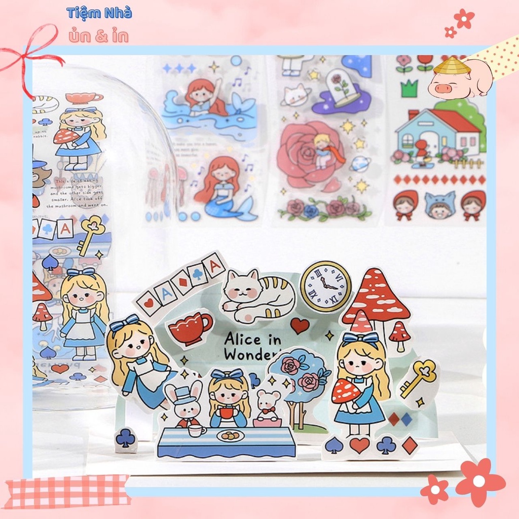 Sticker miếng dán phong cách cổ tích