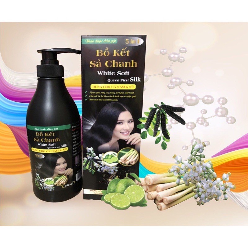 Dầu gội bồ kết chanh sả 850ml