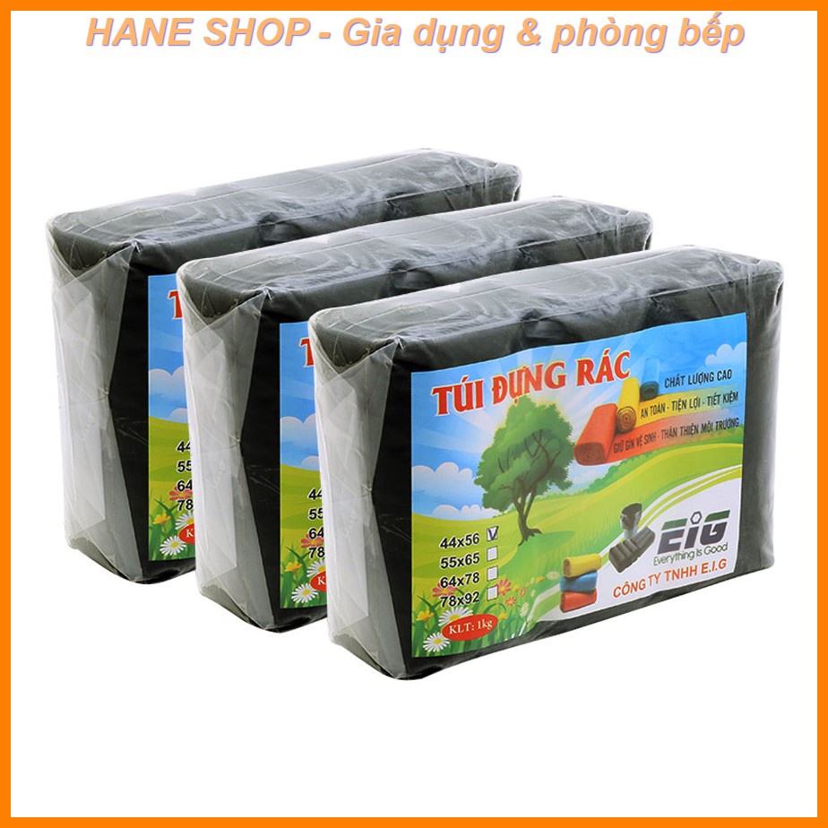 1 cuộn Túi đựng rác tự phân hủy size TRUNG 55cmx65cm (1kg 3 cuộn)