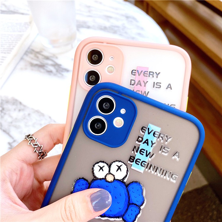 Ốp lưng iphone Kaws nhám viền nổi cong 5/5s/6/6plus/6s/6splus/7/7plus/8/8plus/x/xr/xs/11/12/pro/max/plus/promax | BigBuy360 - bigbuy360.vn
