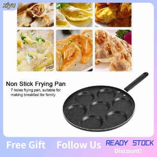 Xiyushop [HÀNH HÀNG CÓ SẴN] Chảo Chiên Trứng Chống 7 Lỗ Dụng Cụ