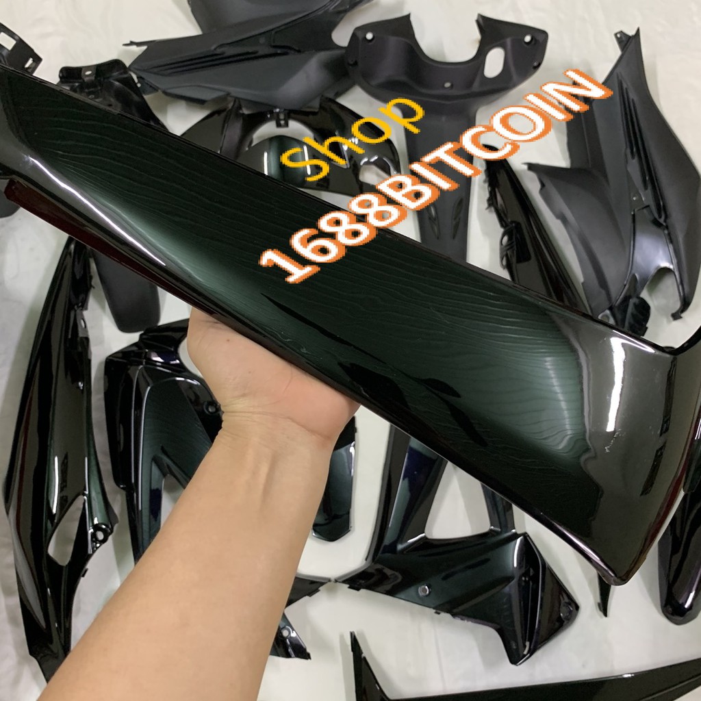 Dàn áo xe Wave RSX -Full vỏ nhựa xe Wave RSX 100 siêu nhân đời 2008 đến 2009 -rsx màu ĐEN