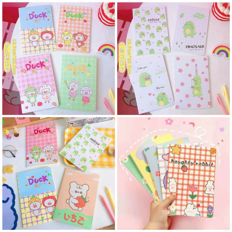 Sổ Vở KHÂU Viết A5, B5 Cute dễ thương vintage 60 Trang Nhiều Hình