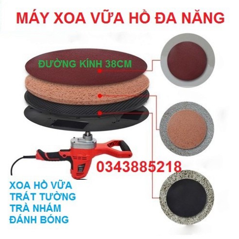 Máy xoa vữa trát tường 380mm bảo hành 6 tháng thiết kế hiện đại, động cơ chịu nhiệt tốt