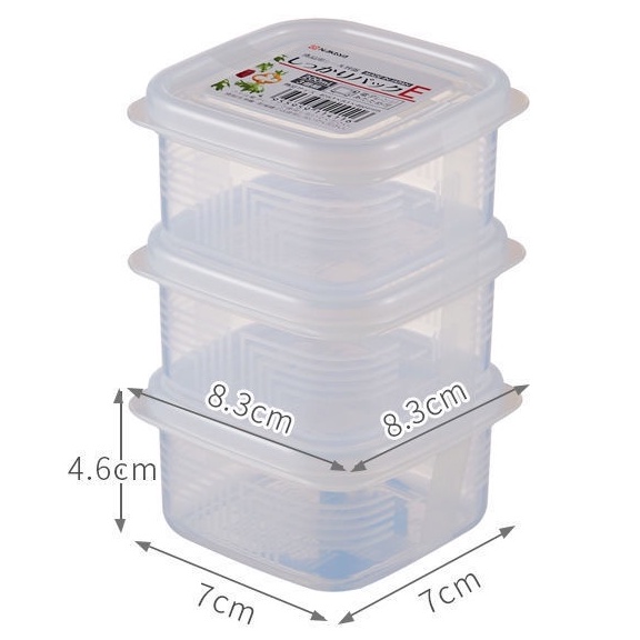 SET Hộp chia thức ăn dặm cho bé Nakaya Nhật Bản - khay chia thực phẩm trữ đông